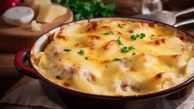 GRATIN DE POMMES DE TERRE A LA NORMANDE